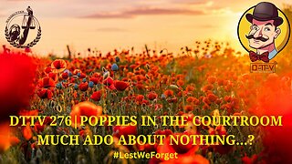 ⚖️DTTV 276⚖️ | Poppies in the Courtroom Much Ado About Nothing…?