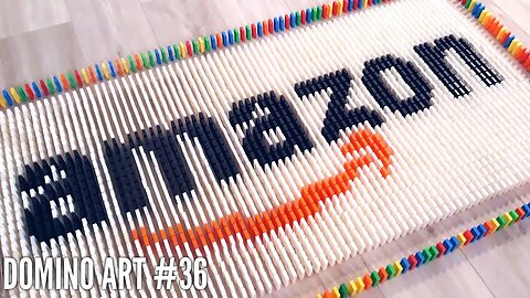 AMAZON LOGO MADE FROM DOMINOES | Domino Art #36