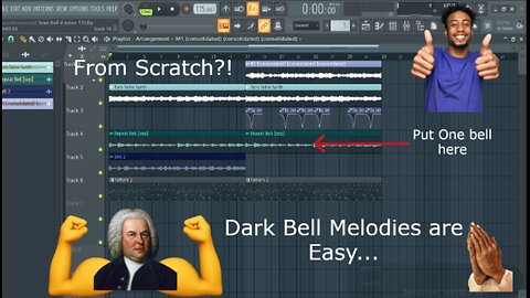 Making Dark Bell Melody From Scratch-FL Studio Tutorial-How to make Melodies from scratch