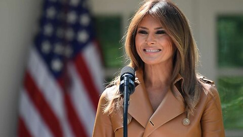 First lady Melania Trump accepts the 'Patriot of the Year' award at Fox Nation Patriot Awards
