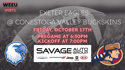 WEEU Sports Presents: Exeter Eagles @ Conestoga Valley Buckskins