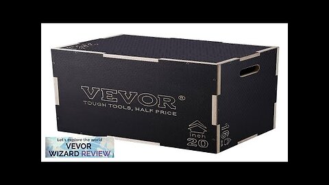 VEVOR 3 in 1 Plyometric Jump Box 24/20/16 Inch Wooden Plyo Box Review