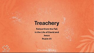 Psalm 41 Treachery