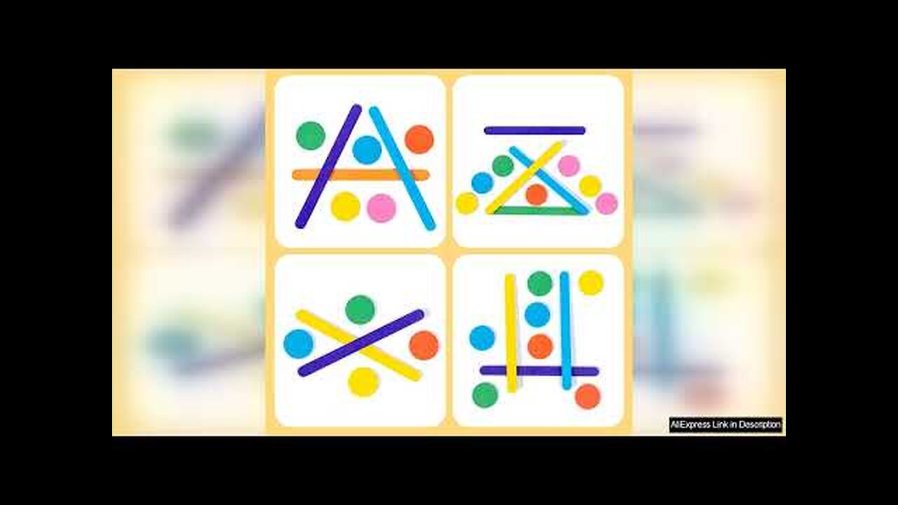 Kids Montessori Toys Rainbow Stick Puzzle Sensory Logical Thinking Challenge Table Games Review