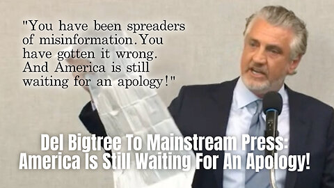 Del Bigtree To Mainstream Press: America Is Still Waiting For An Apology!