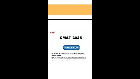 CMAT 2025 Result Out: Check Now