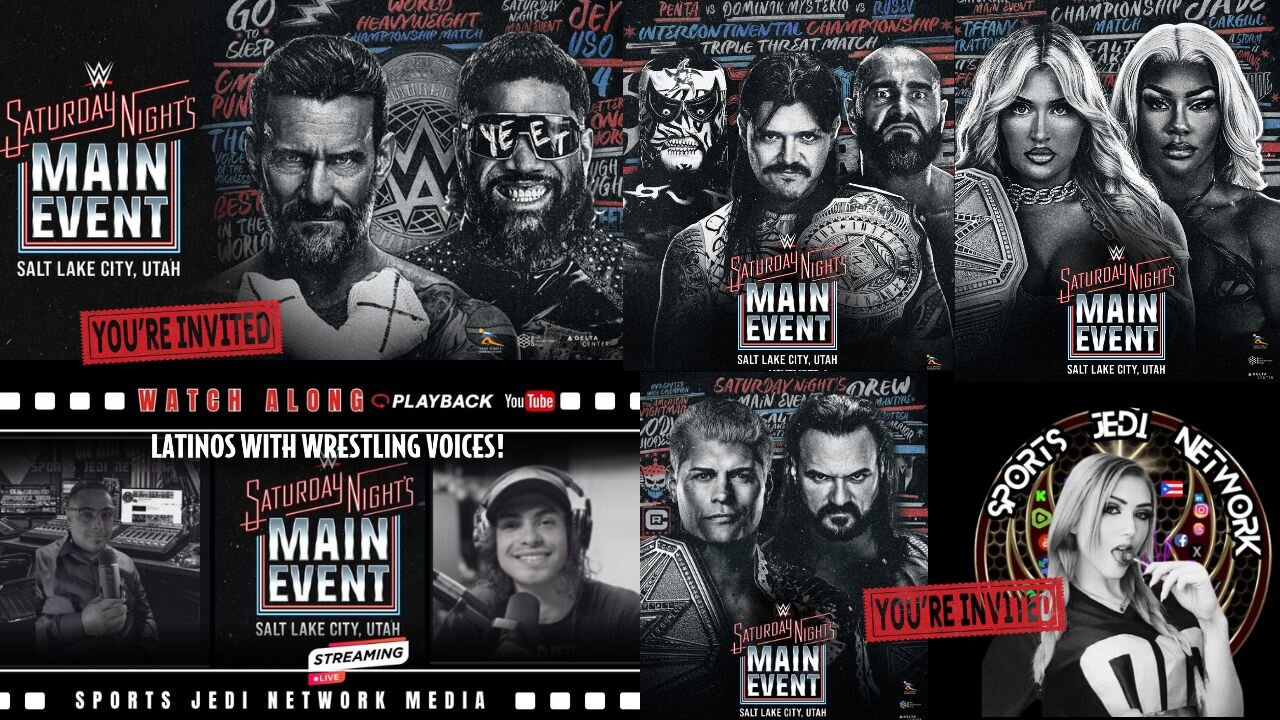 WWE Saturday Night’s Main Event Watch Along LIVE | Cody Rhodes vs Drew McIntyre | CM Punk vs Jey Uso