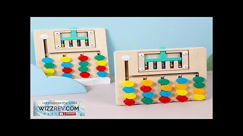 Montessori Cognitive Learning Toy for Kids Wooden Color Shape Toy Early Brain Review