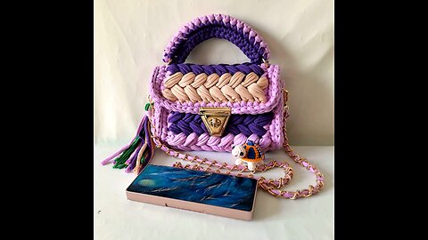Handmade Rope Woven Colorful Crochet Handbags
