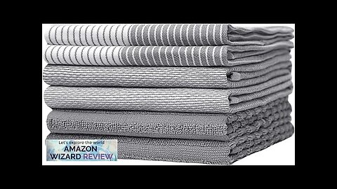 Premium KitchenHand Towels (20”x 28” 6 Pack) Large Cotton Dish Flat Review