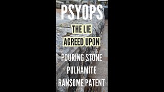 Pouring stone & 300 years of PSYOPS