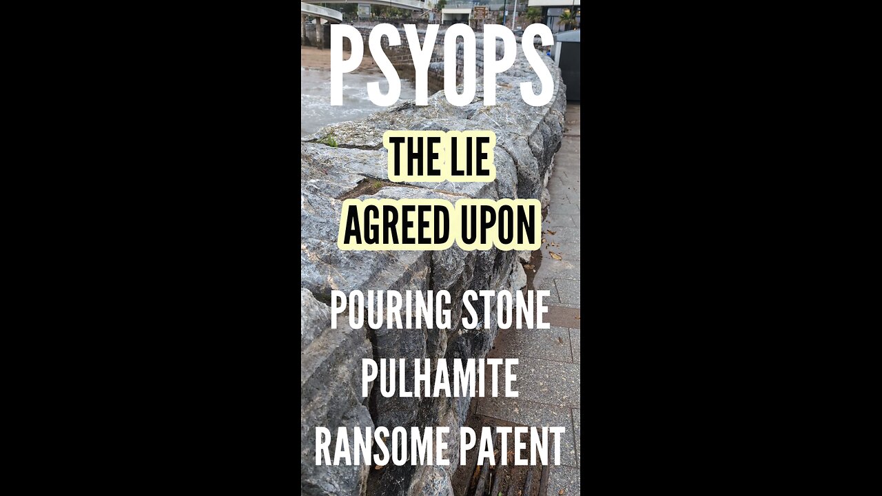 Pouring stone & 300 years of PSYOPS