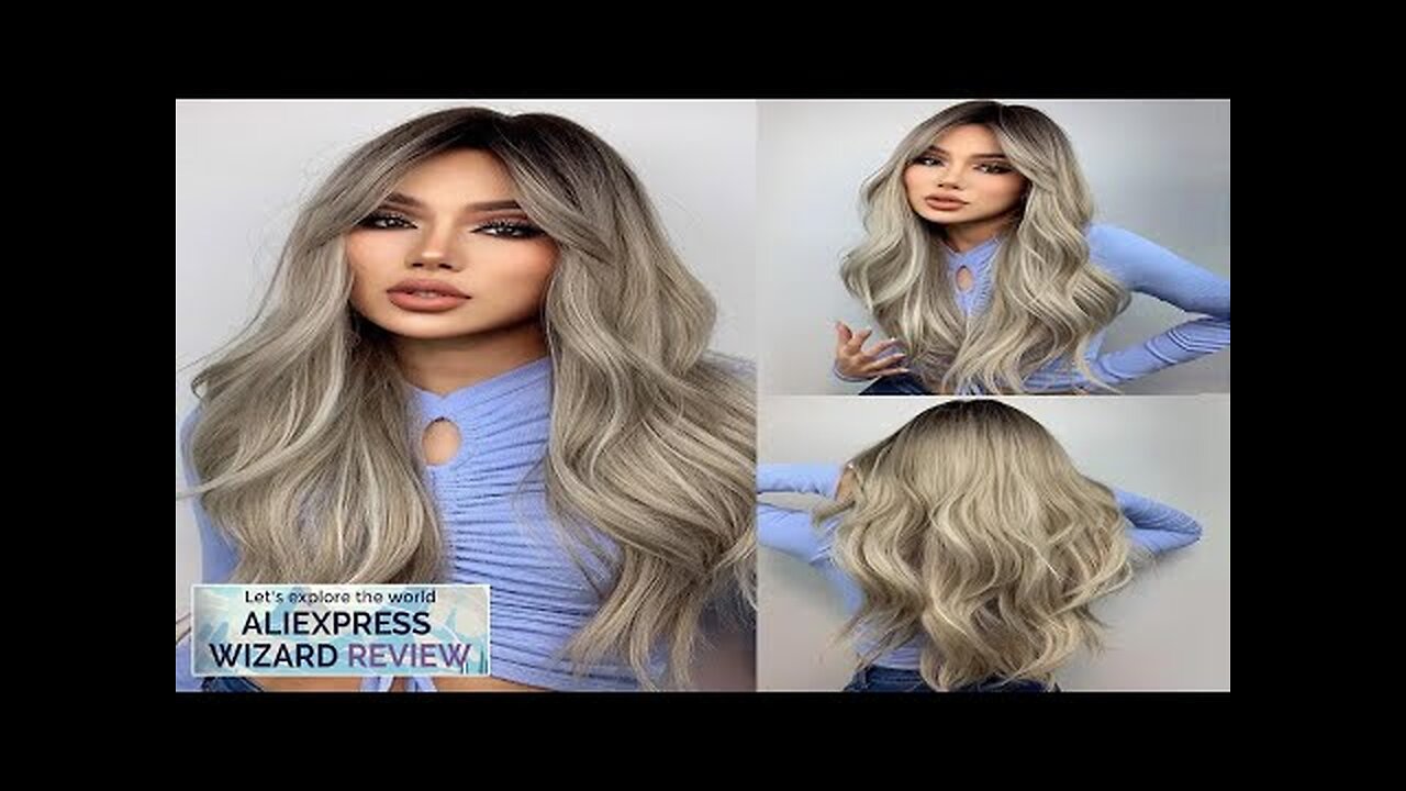 Brown Blonde Ombre Natural Hair Wigs for Women Long Wavy With Dark Review