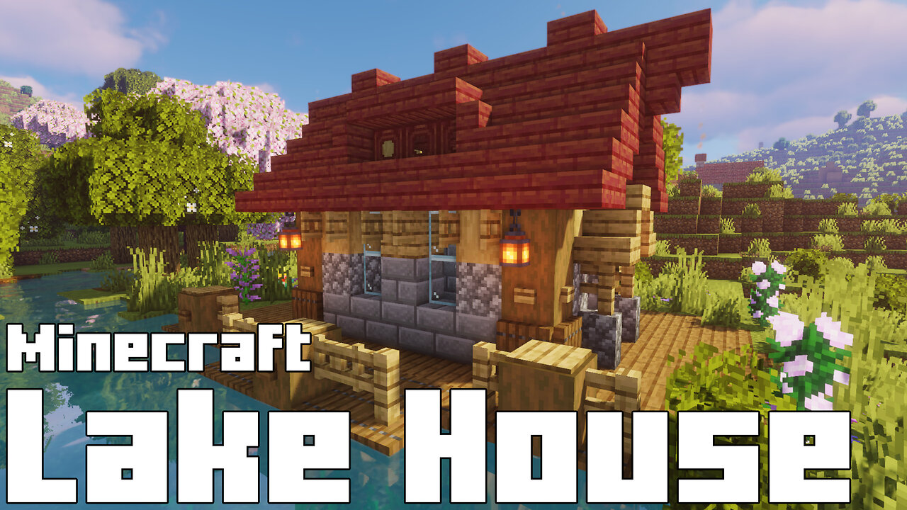 Building a Serene Lake House in Minecraft