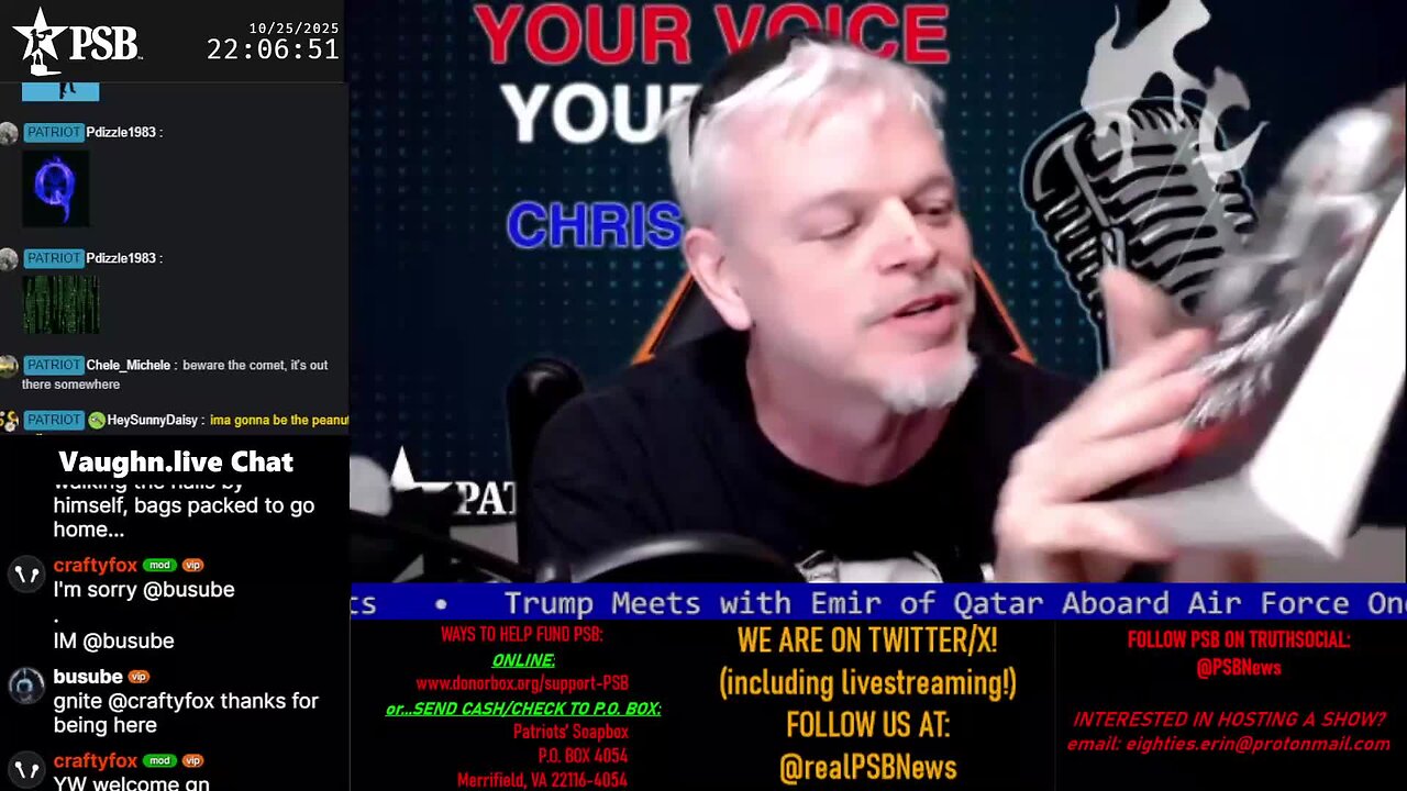 2025-10-25 22:01 EDT - Your Voice, Your Call: with Chris Moore