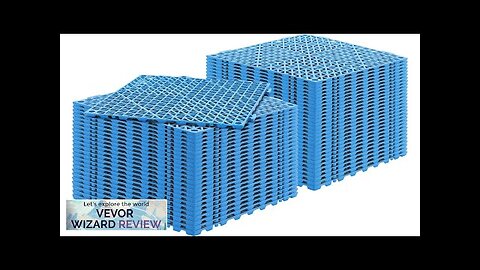 VEVOR Interlocking Tile 55PCS Blue Drainage Tiles 12" x 12" Splicing Soft Review