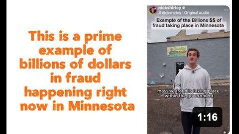 This is a prime example of billions of dollars in fraud happening right now in Minnesota
