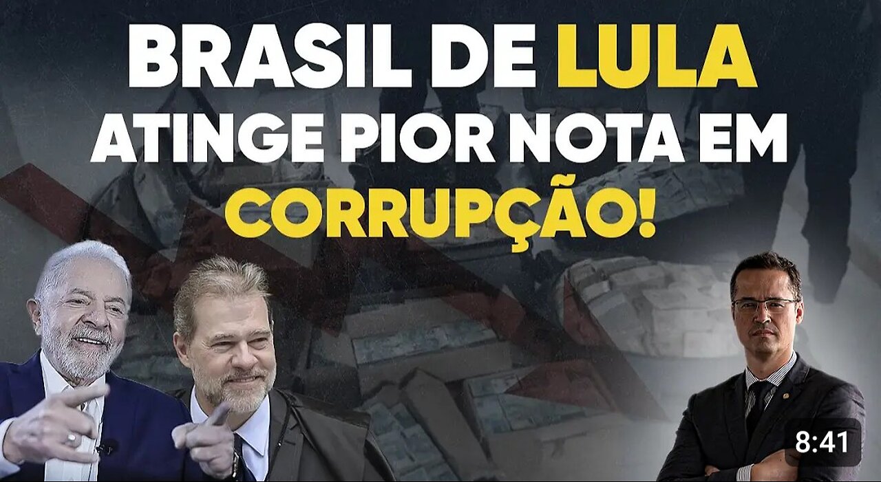 The paradise of corruption: Lula's Brazil has the worst corruption rating in history!