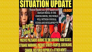 Restored Republic via a GCR Update as of Jan 9, 2025 - Palisades Fire, Iran Warning, Patriot Street-Fighter, Jen Aniston