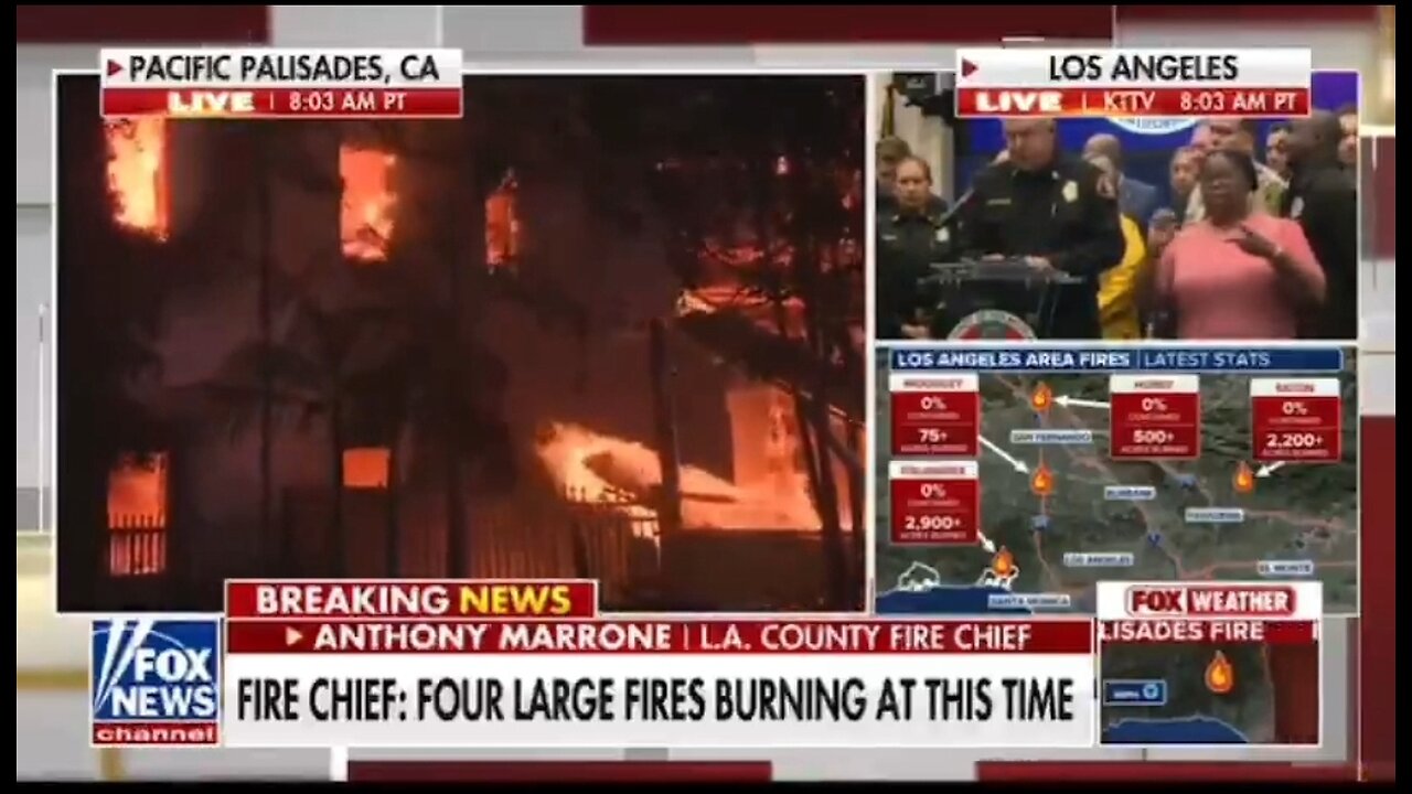 LA County Fire Chief: We Have No Percentage Of Containment Of Palisades Fire