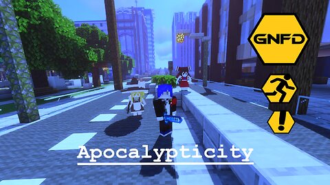 Investigating a city Minecraft