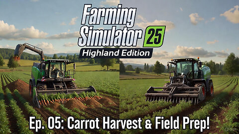 Highland Harvest! 🥕 We're Harvesting Carrots & Preparing the Field in Farming Simulator 25! (Ep. 05)