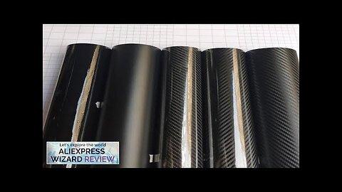 3/5/7cm*200/300/500cm 3d Carbon Fiber Vinyl Glossy Film Black Matte Car Sticker Wrap Review