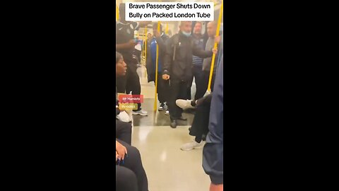 Brave passenger stands up to bully on crowded London Tube #MrHamlets #japd