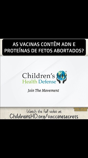 💉⚠️AS VACINAS CONTÊM ADN E PROTEÍNAS DE FETOS ABORTADOS?💉⚠️