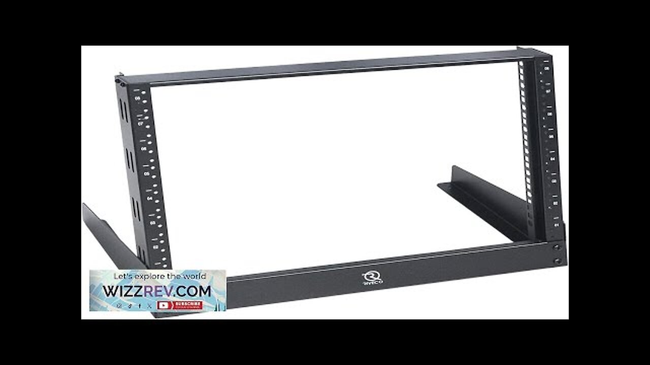 RIVECO 8u Tabletop Rack for Audio & Network Desktop Rack Shelf Tappered Review