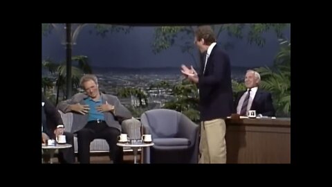 David Letterman Picks Fight with Clint Eastwood #johnnycarson #tonightshow