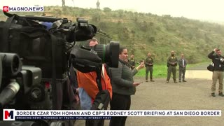 🇺🇸 Border Czar Tom Homan & CBP Commissioner Rodney Scott Hold Briefing at San Diego Border [LIVE]