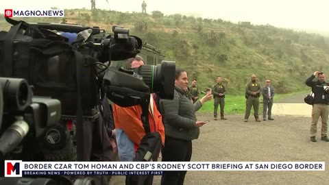 🇺🇸 Border Czar Tom Homan & CBP Commissioner Rodney Scott Hold Briefing at San Diego Border [LIVE]