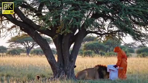 Millions of Bees Attack a Lion – Watch the Rescue!