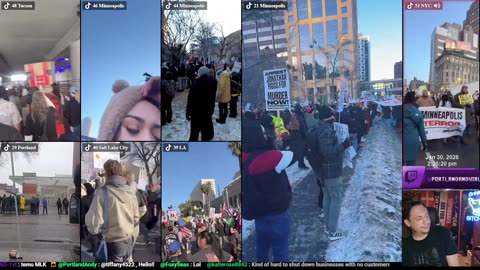 HAPPENING NOW: Massive ICE Protests Shut Down Cities (Multistream)