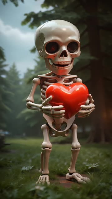 Skelton with Heart