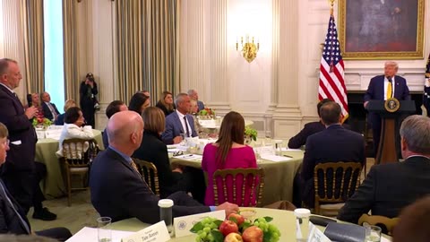 President Donald Trump TALKS TO America's Governors TODAY!