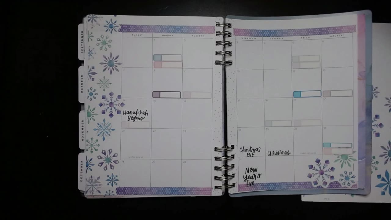 December monthly in Dashboard Planner