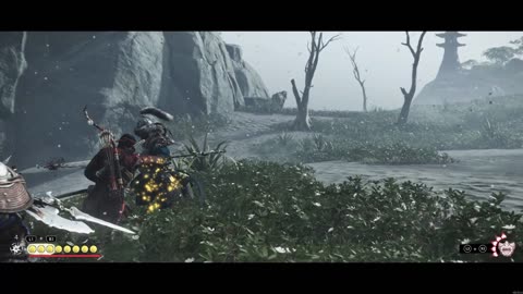 Battle99 Jin Sakai vs Monguls on the beaches of Iki Island Ghost of Tushima