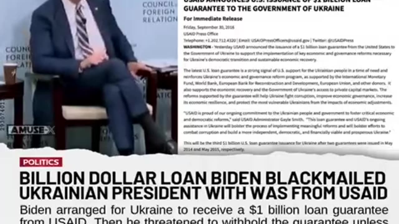 Biden threat to withhold $1 billion USAID loan unless Ukraine fired prosecutor investigating Hunter