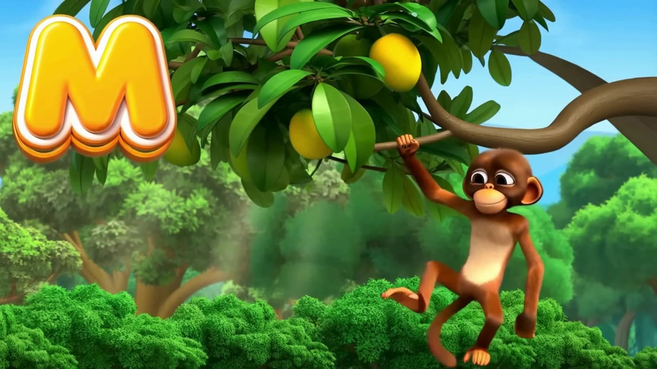 Learn Alphabet M & N – Monkey & Nightingale for Kids