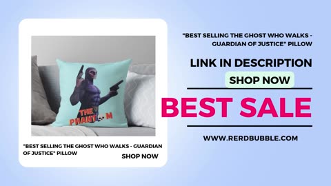 "Best Selling The Ghost Who Walks - Guardian of Justice" Pillow