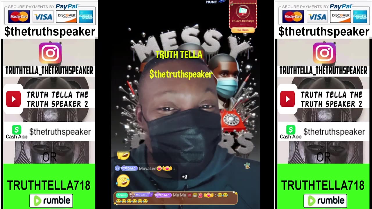 MESSY CALLER & CHAT CHECKED BY TRUTH TELLA! U HAVE NO CONTENT W/O THE BOX GIRLS & MY VIDEOS, JUST A KISS ASS, WANNA BE DOWN, NO ORIGNIAL THOUGHT, CAN'T THINK 4 MYSELF, LET ME USE PEOPLE LIKE SISTAGIRL 4 COMMENTARY & CONTENT CUZ I HAV NONE