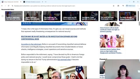 John Bolton Indicted On 18 Counts Of Improper Handling Of Classified Material