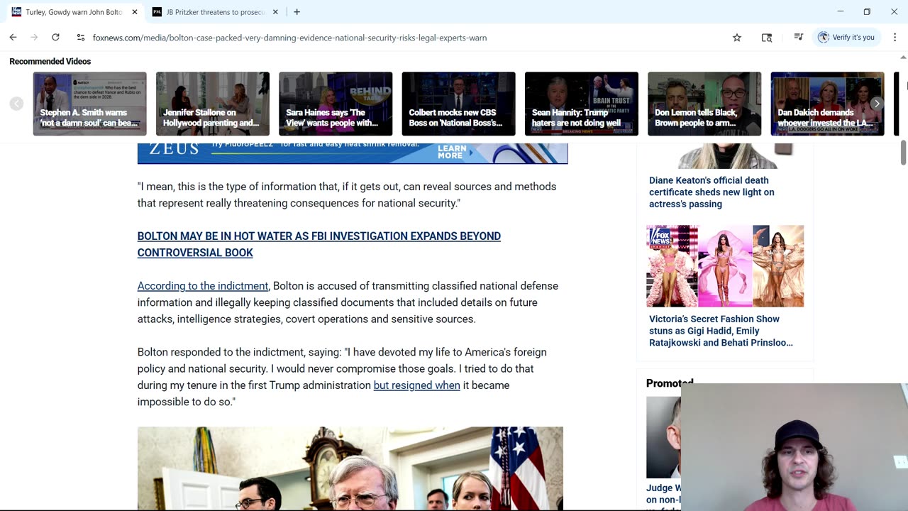 John Bolton Indicted On 18 Counts Of Improper Handling Of Classified Material