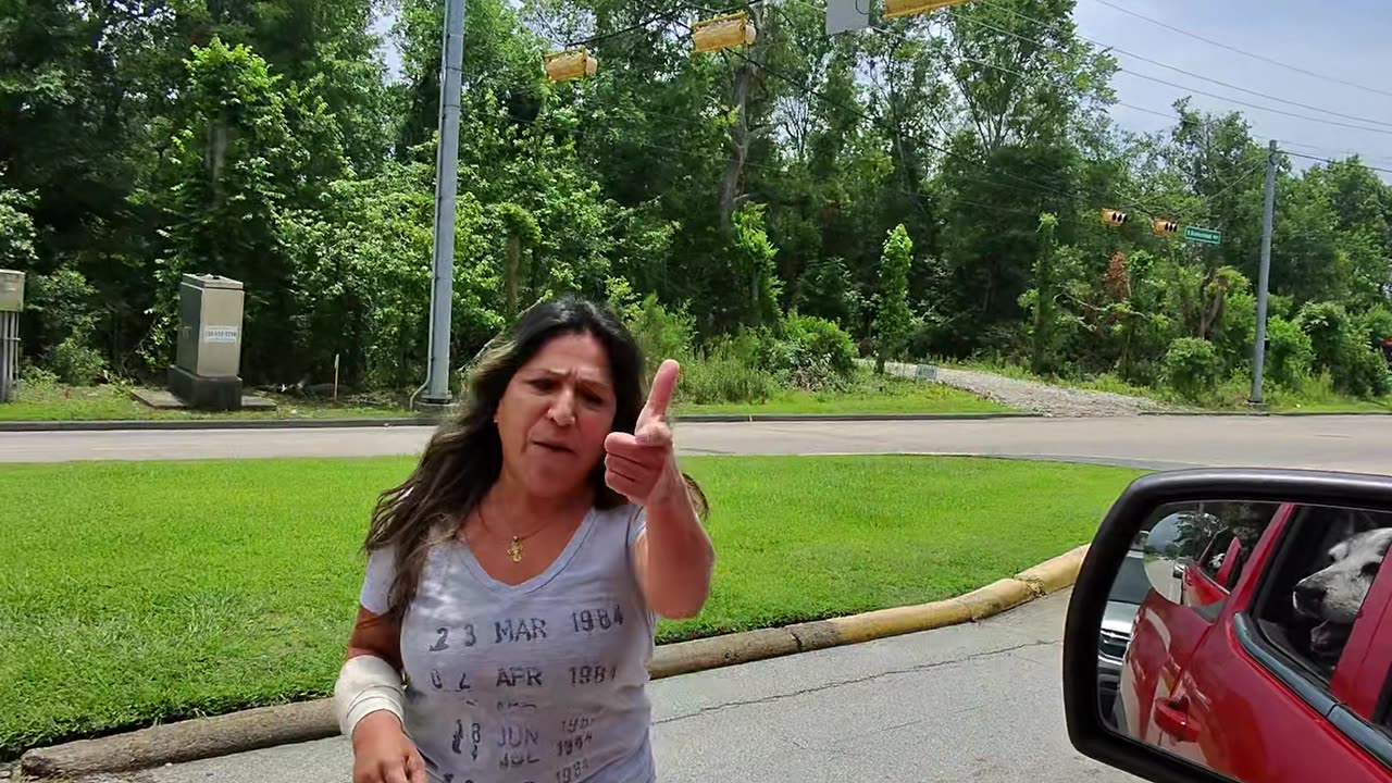 Very Angry Lady With Road Rage