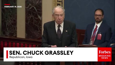 We Need To Restore Accountability': Chuck Grassley Makes The Case For Trump's FBI Nom Kash Patel