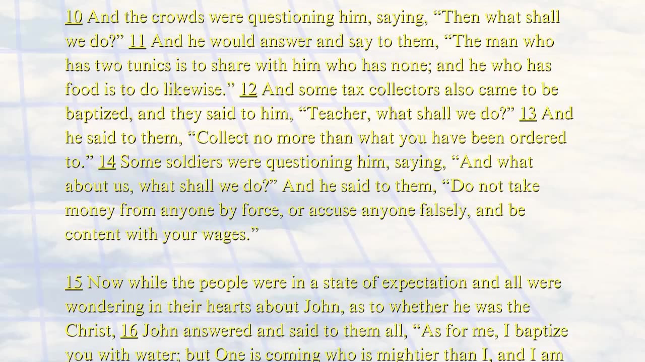 Christian Meme Video: Luke Chapter 3 (11/09/2025)