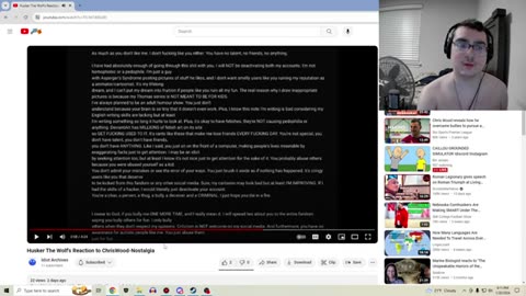 Husker The Wolf Thinks That This Is Going To Save Him From Criticism Wow, How Embarrassing