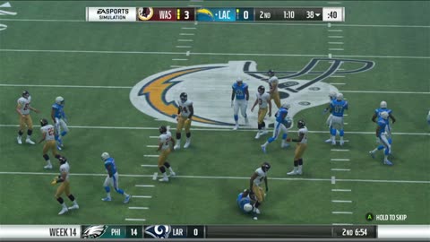 1966 REDSKINS VS MADDEN 18 , WEEK 13 VS LA CHARGERS